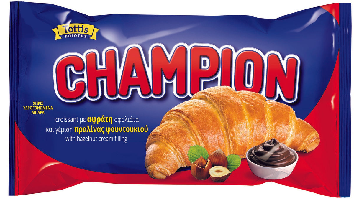 CROISSANT CHAMPION WITH DOUBLE COCOA CREAM FILLING